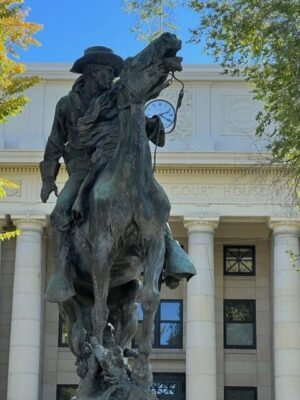 Rough Riders Statue in front of Yavapai County, Arizona Courthouse